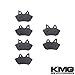 KMG 2006-2007 Harley FLHX FLHXi Street Glide Front + Rear Carbon Kevlar Organic NAO Brake Pads Set