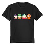 Men South Park Characters Custom Cool Black T-Shirt By Mjensen