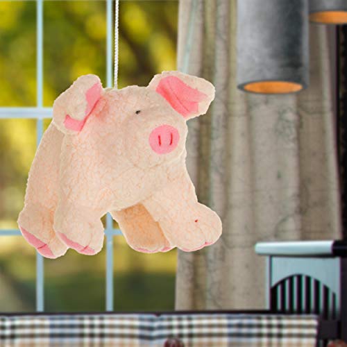 2 Pack of Pink Pigs Crib Mobile Attachments | Hanging Plush Animal Decorations for Baby Girl or Boy Playpen or Crib | Accessories for Use with Mobile Hanger Sold Separately
