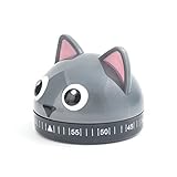 Kikkerland Kitchen Timer, Cat, Multicolor