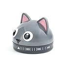 Kikkerland Kitchen Timer, Cat, Multicolor