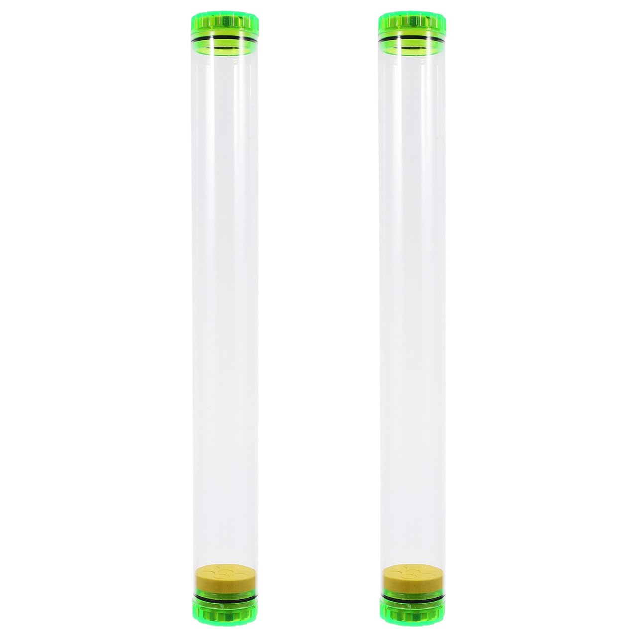 BIUDECO Transparent Fishing Float Tubes with Built-in Sponge Lightweight Portable Float Storage Tubes Fishing Bobber Organizer for River Accessories