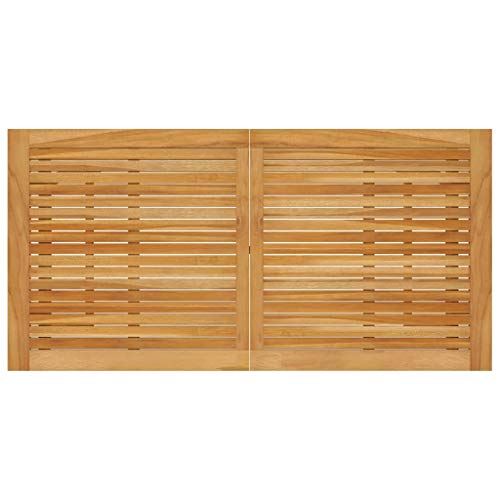 vidaXL Akazienholz Massiv Garten Stehtisch Bistrotisch Bartisch Gartentisch Partytisch Esstisch Holztisch Tisch Innen Außen 140x70x104cm – Bild 5