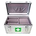 Morning Plus - First aid kit Lockable Medication Box Organizer Emergency Medicine Storage Box Aluminum Medical Box 12