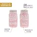 Mason Jar Pink Salt and Pepper Shakers - Cute Salt and Pepper Shakers Set of 2 - Ceramic Salt & Pepper Shaker Sets for Cooking Table Seasonings - Rustic Salt Pepper Set for Kitchen Decor (3