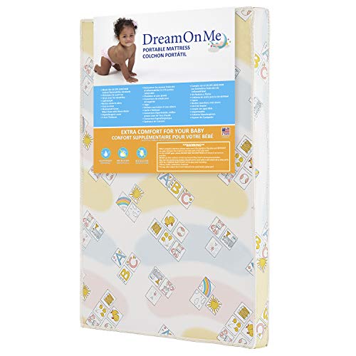 Dream on Me Play Yard Firm Foam Mattress, Soothe Me Softly