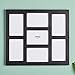 VonHaus 7X Decorative Collage Picture Frames Multiple 4x6 Photos - Black Wooden Hanging Wall Photo Photograph 7 Openings - Ideal as Personalized Gift for Friends and Family