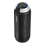 Portable Bluetooth Speaker with Superior Stereo Sound, Tronsmart T6 25W Dual-Driver 15-Hour Playtime Wireless Speaker with Deep Bass, Hands-Free Calling, Perfect for Home, Outdoors (Black)