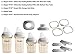 Hegen Newborn Baby Bottles Complete Starter Kit- Anti Colic Baby Bottles Baby Gifts - Breast Milk Storage Lids, Secure Seal, Medium and Slow Teat, Standard Neck Adapter