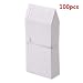 KINGLAKE 100 Pcs 4 Inch Plastic Plant Nursery Garden Labels Pot Marker Garden Stake Tags White