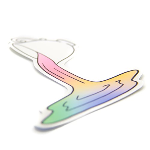 Rainbow Teacup Vinyl Sticker - Waterproof Die cut Laptop Decal - Pastel