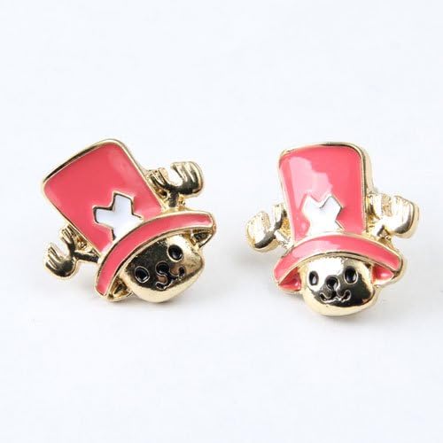 Amazon ワンピースキャラクターピアス One Piece チョッパー顔 ピアス 通販