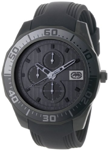 Marc Ecko Men's E13517G1 The Equation Analog Black Resin Strap Watch