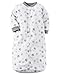 Carters One Piece Micro Fleece Sleep Bag or Sack (0-9 Months, White/Football)