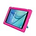 LEDNICEKER Kids Case for Samsung Galaxy Tab E 8.0 inch - Light Weight Shock Proof Kids Friendly Foldable Kickstand Protective Case for Samsung Galaxy Tab E 8-inch Tablet - Magenta/Rose