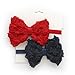 My Lello 2 Pack Infant Baby Mixed Colors Fabric Rose Bow Headbands