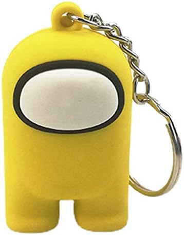 Janelei 人気ゲーム Among Us 漫画 キーチェーン キーホルダー ペンダント メタル 人形 記念品 立体 キャラクター