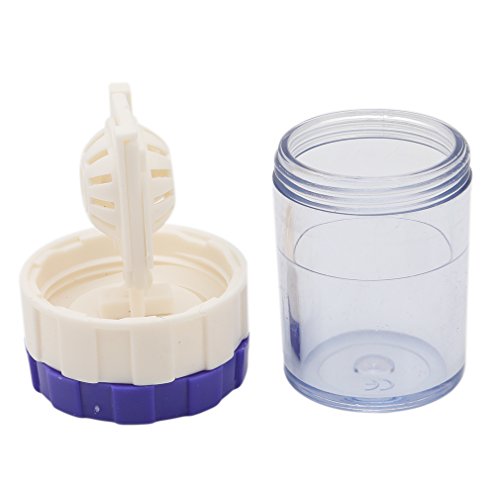 OrliverHL Manual Contact Lens Washer Cleaner Cleaning Lens Case Glasses Accessories Cleaning Contact Lens Case Container