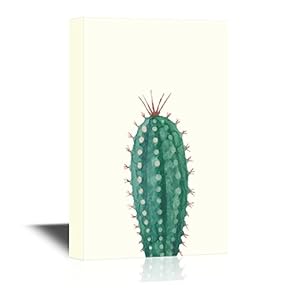 Canvas Wall Art - Cactus Closeup - Gallery Wrap Modern Home Art | Ready to Hang - 12x18 inches