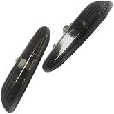 Riloer Side LED Marker Light, 2 pcs Car 12V Side Signal Light, Blinker Indicator Replacement Compatible with BMW E90, E91, E92, E93 2006-2011 (Gray)
