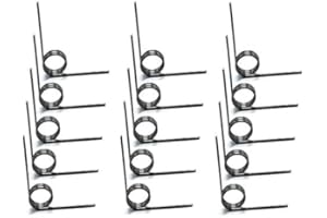 CILKY 10pcs Torsion Springs 60/90/120/180 Degrees V-Shaped Torsional Spring, Wire Diameter 1.2mm Small Torsion Springs Kit for Home Repair & DIY Project ( Style : 90 Degrees , Size : 1.2mm x 10mm x 3laps )