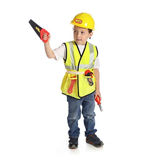 Dress 2 Play Builder Pretend Costume, 9 Piece Dress up Set with Accessories - Thumbnail 2