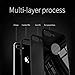NOHON Protective iPhone 7 plus Case with Tempered Glass Back Cover and Reinforced Bumper [Support Wireless Charging] Slim Fit Ultra-Thin Case for iPhone 7 Plus - Black