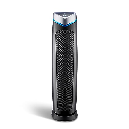 GermGuardian 5-In-1 HEPA Air Purifier for Home, Large Rooms Up To 915 Sq. Ft. with HEPA Pet Air Filter, UV-C Light & Odor Reduction, AC5250PT, 28