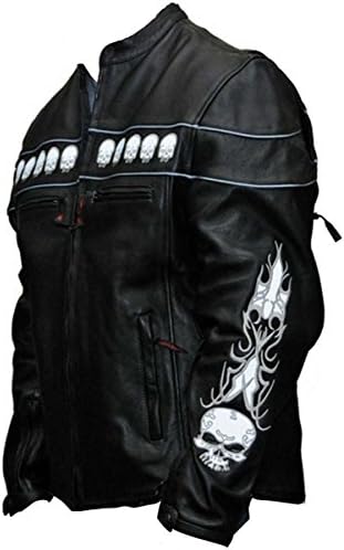 Men's Reflective Skull Jacket