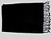 Cashmere Pashmina Group: Solid Pashmina Shawl, Scarf, Wrap & Stole (Large size) Black