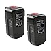[2-Pack] Forceatt HPB18 18V 3000mAh Ni-Cd Battery Replacement for BLACK&DECKER 18 Volt Cordless Power Tool HPB18-OPE 244760-00 Firestorm Fsx-treme FSB18 FS18C FS18BX FS180BX FEB180S A18 A1718 A18NH