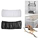 Keersi Bird Cage Cover Seed Catcher Guard, Universal Nylon Mesh Net Skirt for Parrot Budgie Parakeet Cockatiel Conure Lovebird Finch Canary Macaw African Grey Cockatoo Amazon Birdcage Toy (L, White)thumb 3