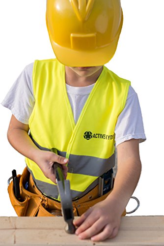 Active Kyds High Visibility Kids Safety Vest for Construction Costume, Biking