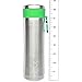 LunchBots Insulated Kids' Water Bottle (14oz) - Keeps Drinks Cold for 24 Hours - Lightweight Stainless Steel - Double Walled, Dishwasher Safe and Durable - Green