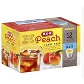 H.E.B Iced Tea Single Serve Cups 12 cts. Peach (Pack of 2)
