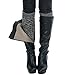 vamei Girls Lace Crochet Knit Thermal Leg Warmers Boot Socks (A2)