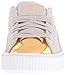 Puma Womens Suede Platform Gold Gold-Star White-Puma White Sneaker - 7.5