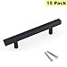 Peaha 96mm Cabinet Pulls Kitchen Handles 15 Pack PHJ22BK 3.75 Drawer Pulls Black Modern Hardware Bar Pulls for Cabinets