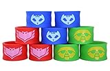 The Mass Superhero Slap Bracelet for Kids Boys & Girls Birthday Party Supplies Favors (9 Pack) (Assorted 9 Pack)