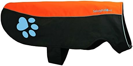 SafetyPUP XD Dog Coat - Waterproof Dog Jacket for Dogs Between 22 lbs and 90 lbs. Hi Visibility Vest with Fleece Inner Lining For Extra Warmth and Protection. Please Take NOTE OF SIZING (Medium)