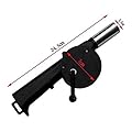 LIVDAT New Manually Outdoor Picnic Camping Cooking Hand Crank Powered BBQ Fan Air Blower Fast Fire Starter for Charcoal Grills, Tailgating, Campfires, Fire Pits, Fireplaces, Wood Stoves