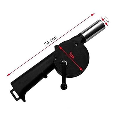 LIVDAT New Manually Outdoor Picnic Camping Cooking Hand Crank Powered BBQ Fan Air Blower Fast Fire Starter for Charcoal Grills, Tailgating, Campfires, Fire Pits, Fireplaces, Wood Stoves
