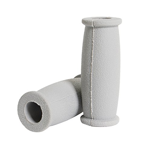 PCP Split Replacement Durable Comfort Hand/Palm Crutch Grips, Grey