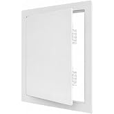 12"x12" Waterproof ABS Plastic Access Panel, Hinged Plumbing Wall Hole Cover Door for Bathroom &amp; Utility Maintenance