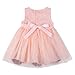 BOBORA Baby Girls Rose Dresses Printed Flower Sleeveless Dresses,Pink-1,Small / 2 Years
