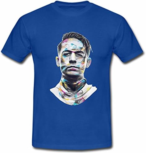 COY Print G Eazy Mens Cotton Crew Neck Slim Fit T-Shirt blue m