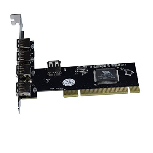 Domccy PCI to USB 2.0 Extension Card 4 Ports Firewire IEEE 1394 4/6 Pin PCI Card for DV DC Adapter converter, wire and cable, household electrical accessories - Thumbnail 3