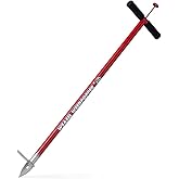 GARDEN WEASEL Stand Up Weed Puller Remover Tool for Dandelion Root Removal | Heavy duty steel weeder with black ergonomic grip. Step &amp; twist action removes dandelion, crabgrass &amp; tap roots from lawns