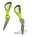 [BONUS SET] 2 Pcs Heavy Duty Kitchen Shears & Gourmet Herb Scissors with 2 Bonus Blade Combs Multi-Purpose Kitchen Scissors Made from Stainless Steel Life-Time Guarantee Dishwasher Safe
