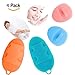 Silicone Body Scrubber Sponge+Silicone Facial Cleansing Pads - Jusdo Shower Washing Sponge Bathing Brush Cleaner Face Washing Exfoliation Bathing Glove